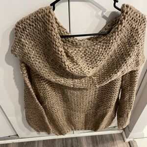 Super cute cowl neck sweater!